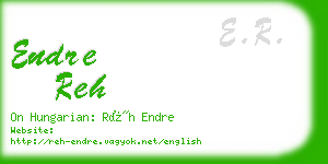 endre reh business card